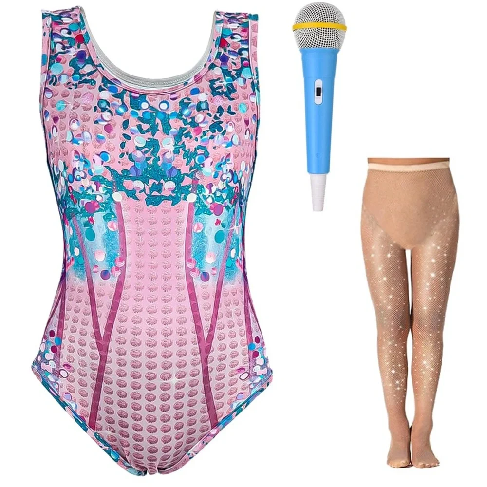 NWT Kids Taylor Swift Eras Tour‎ Costume 3D Rhinestone Bodysuit Set – Various